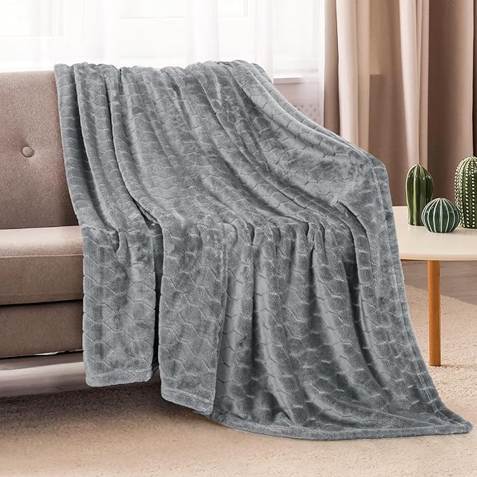 TOONOW Fleece Bed Blanket King Size 90x108 inches, Super Soft Fluffy Fuzzy - Image 3