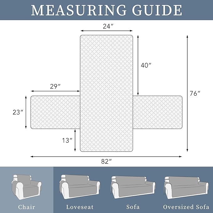 ISSUNTEX Double Protection 100% Waterproof Chair Sofa Covers - Image 6