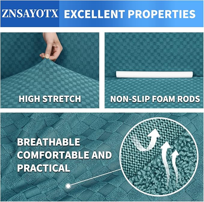 ZNSAYOTX 1 Piece Jacquard Couch Covers - Image 5