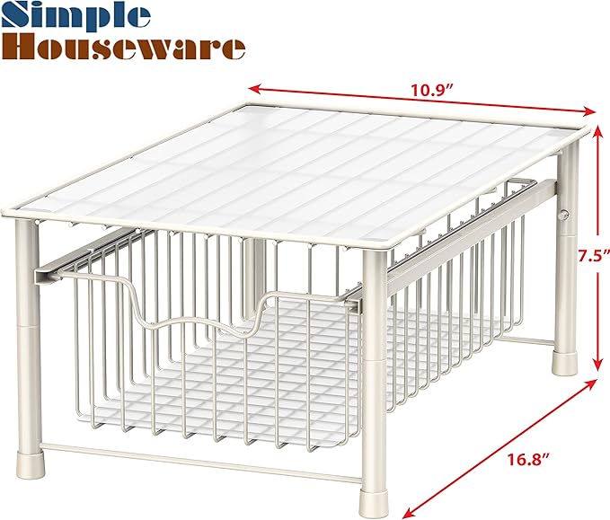 Simple Houseware Stackable Basket Drawer - Image 2