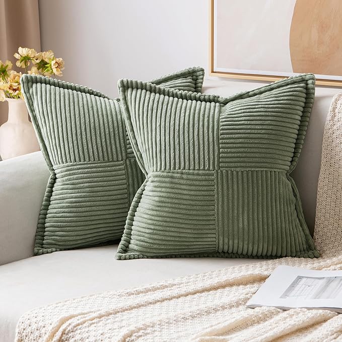 MIULEE Decorative Euro Sham Throw Pillow Covers by MIULEE
