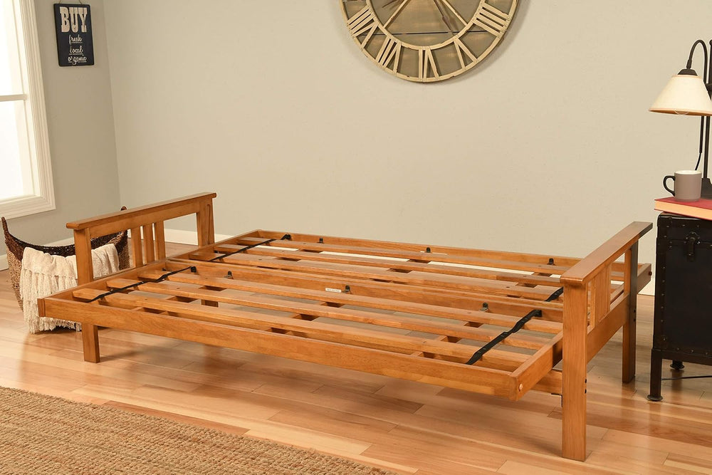 Kodiak Furniture Monterey Futon Set, No Drawers, with Butternut Base and Line...