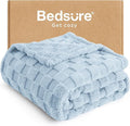 Bedsure GentleSoft Light Blue Throw Blanket by BEDSURE