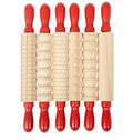 READY 2 LEARN Mini Textured Wooden Rolling Pins | Set of 6 | 7.25 inches | by Ready2Learn