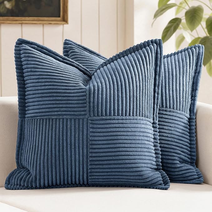 MIULEE Decorative Euro Sham Throw Pillow Covers by MIULEE
