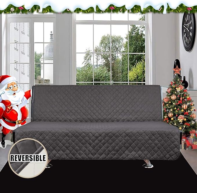 Easy-Going Futon Sofa Slipcover Reversible Sofa Cover Armless Cover Furniture - Image 2