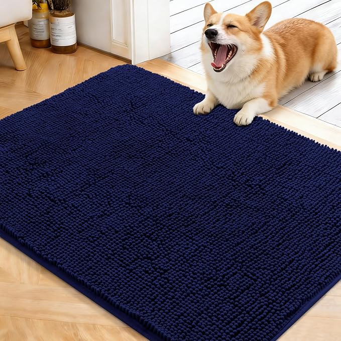 OLANLY Dog Door Mat for Muddy Paws 40x32, Absorbs Moisture and Dirt, Absorbent by OLANLY