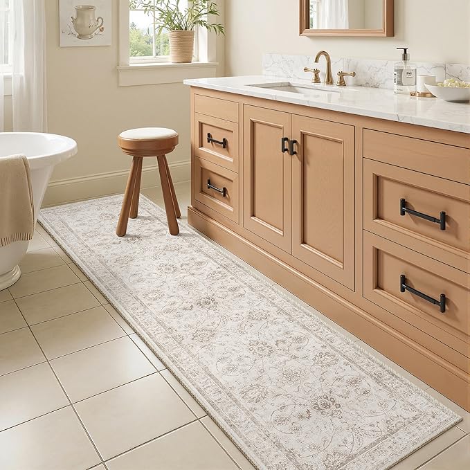 Madane 2x6 Washable Runner Rug Non-Slip, Vintage Kitchen Hallway Rug - Image 3