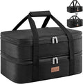 Lifewit Insulated Double Decker Casserole Carrier, Expandable Lasagna Lugger by Lifewit