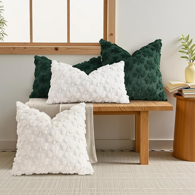 decorUhome St. Patrick’s Day Shamrock Pillow Covers 16x16 Inch Set of 2 - Image 3