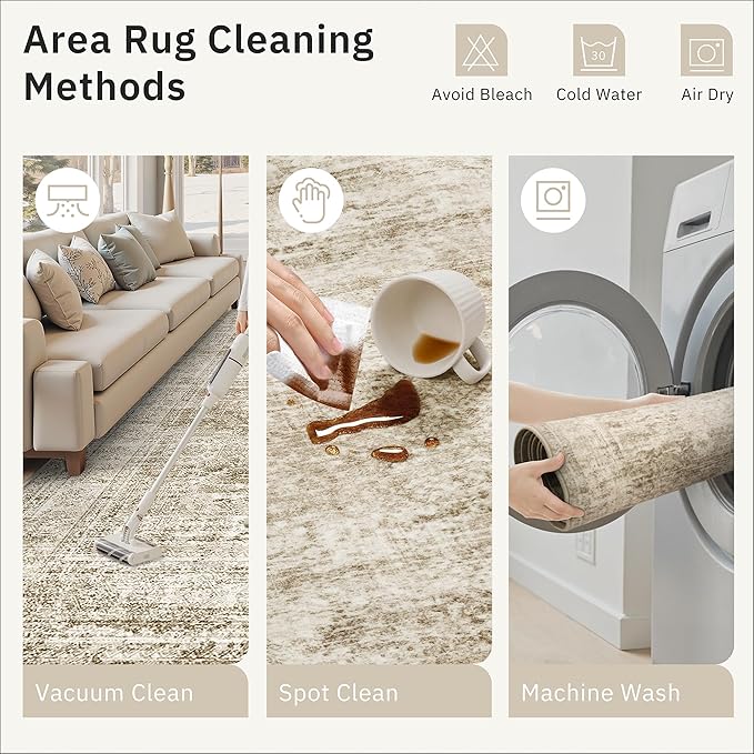 Runner Rug 2x7 Washable Non-Slip Hallway Runner Rugs - Image 9