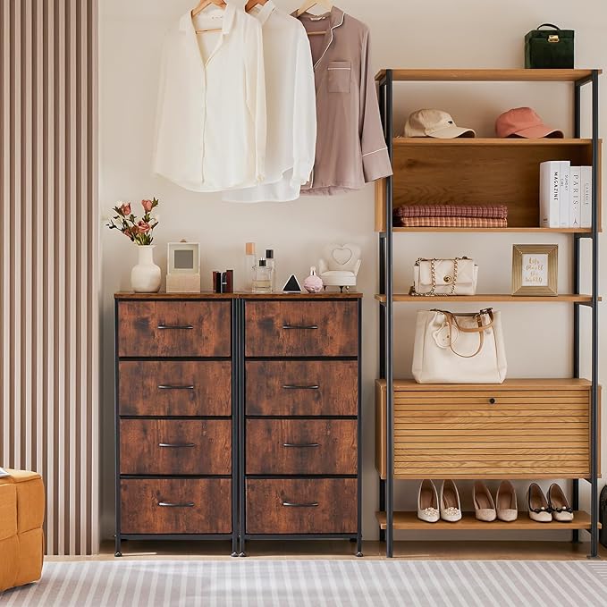 Sweetcrispy 4 Drawer Dresser, Fabric Storage Tower Organizer - Image 8