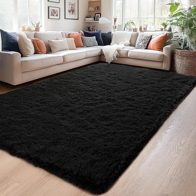Chicrug Soft Runner Rug for Bedroom Living Room Plush Fluffy Rugs 5x7 Feet - Image 2