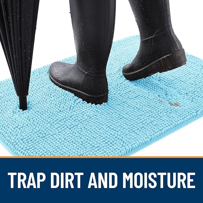 OLANLY Dog Door Mat for Muddy Paws 59x20, Absorbs Moisture and Dirt, Absorbent - Image 2