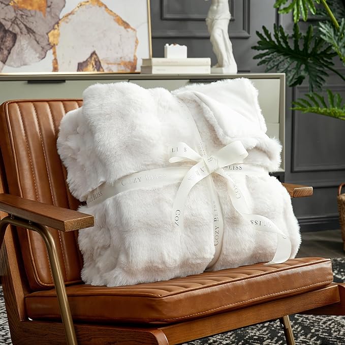 Cozy Bliss Faux Fur Throw Blanket - Image 2