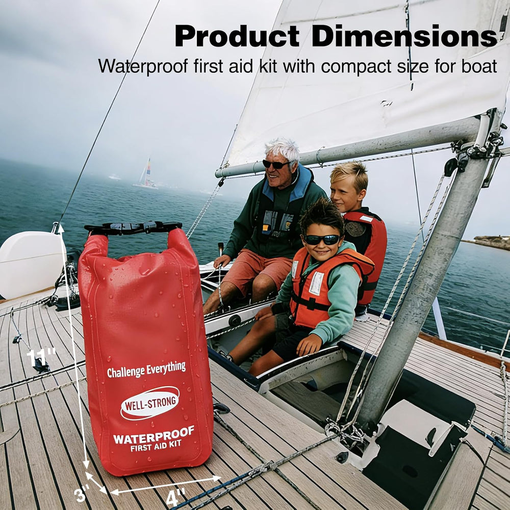 Waterproof First Aid Kit Roll Top Boat Emergency Kit with Waterproof Contents...
