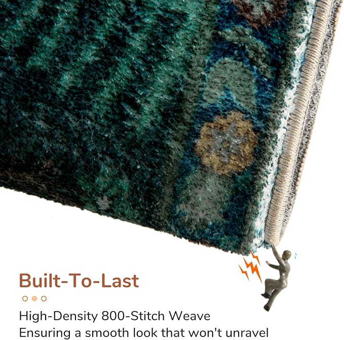 OPPODREAM Animal Soft Area Rugs 5x7, Washable Green Rug - Image 5