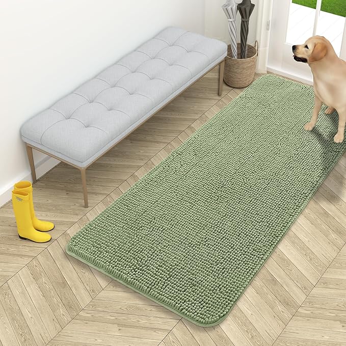 OLANLY Dog Door Mat for Muddy Paws 54x24, Absorbs Moisture and Dirt, Absorbent by OLANLY