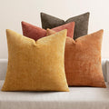 MIULEE Pack of 4 Orange/Yellow Couch Throw Pillow Covers 20x20 Inch Halloween by MIULEE