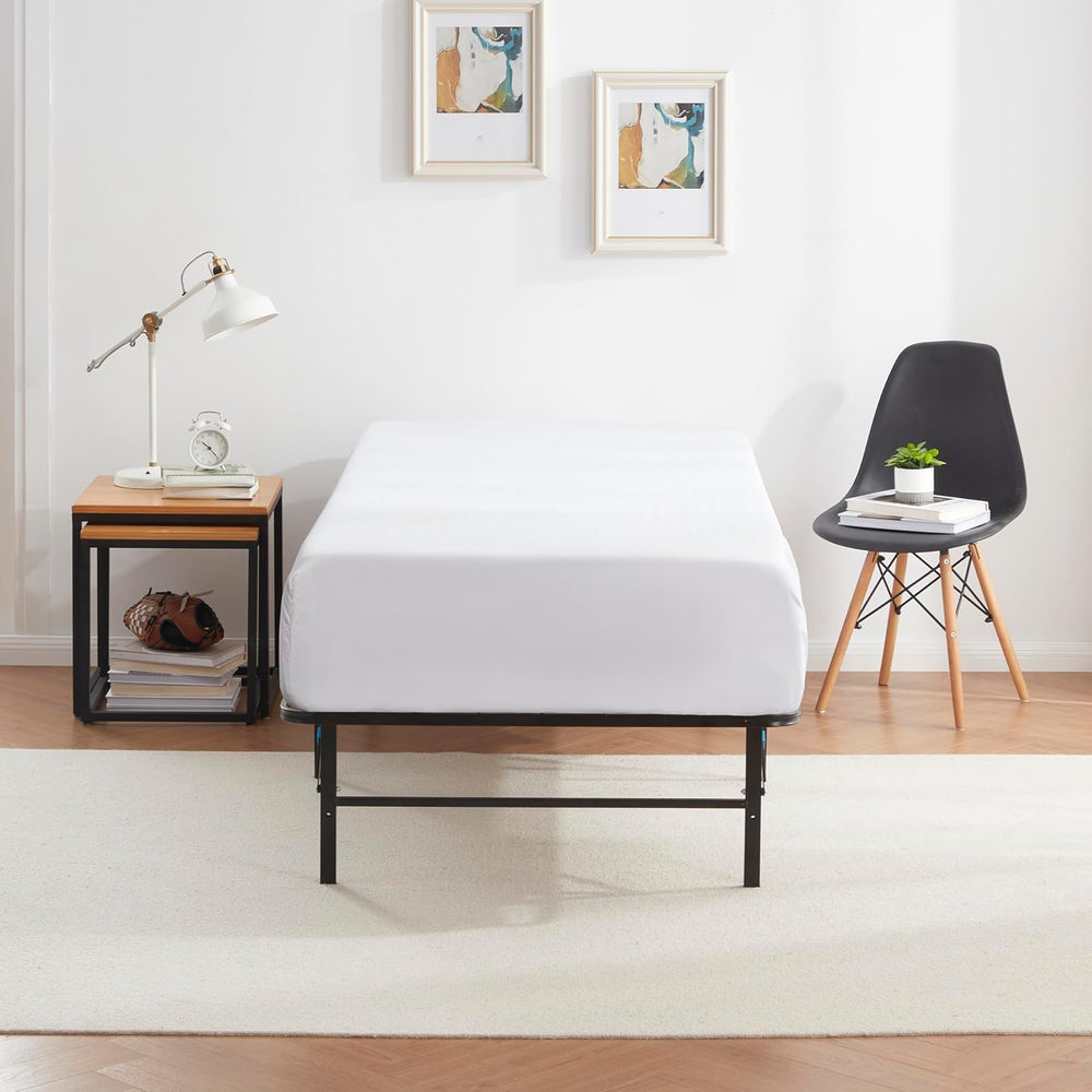 Nestl Foldable Twin XL Bed Frame, Platform Bed, Steel, Easy Tool Free Assembl...