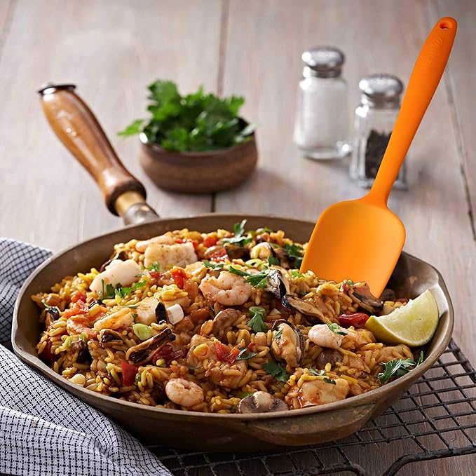 Silicone Spatula 3‑Piece Set Heat Resistant 600°F Non‑Stick Rubber Spatulas - Image 5