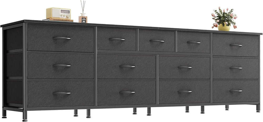 Huuger 70 Inch Long Dresser for Bedroom, TV Stand for 65, 75, 80 Inch TV