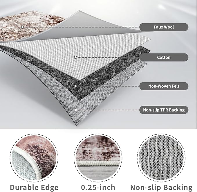2x3 Small Washable Area Rug: Non-Slip Indoor Door Mat - Image 7
