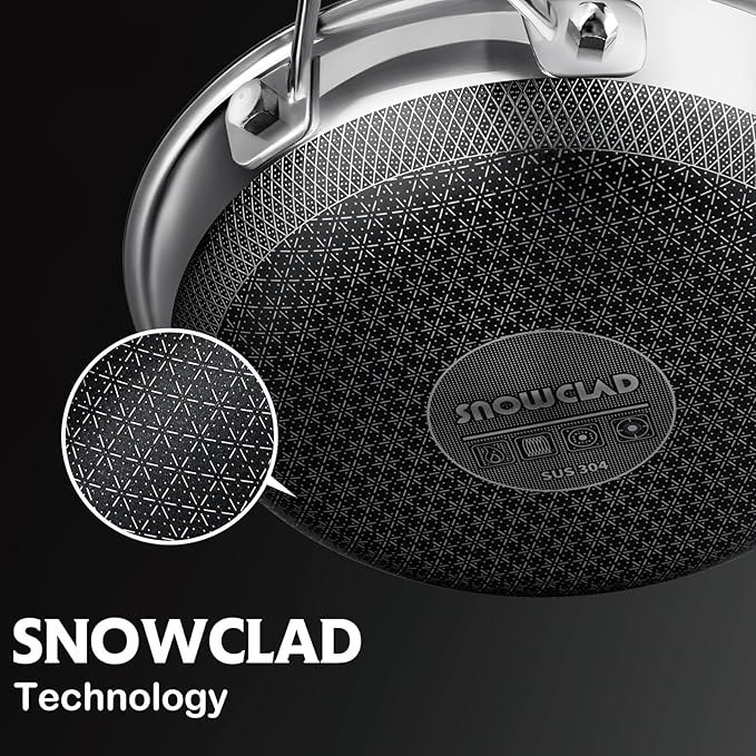 SNOWCLAD Hybrid Pans Set Nonstick - Image 6