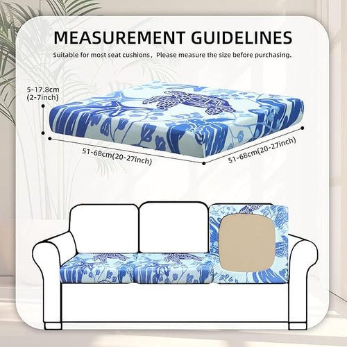 8Pcs Stretch Patio Cushion Covers, Outdoor Couch Covers Replacement, Outdoor - Image 2