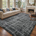 5x7 Ft Large Shag Rugs for Bedroom Living Room, Tie Dyed Ultra Soft Fluffy by Cuzwlovita