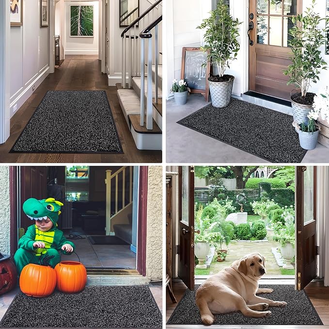 Mibao Front Door Mat, Dirt Trapper Welcome Mat - Image 7