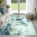 4x6 Area Rugs for Living Room Rug Washable: Abstract Rug for Dining Room by Aelenmu