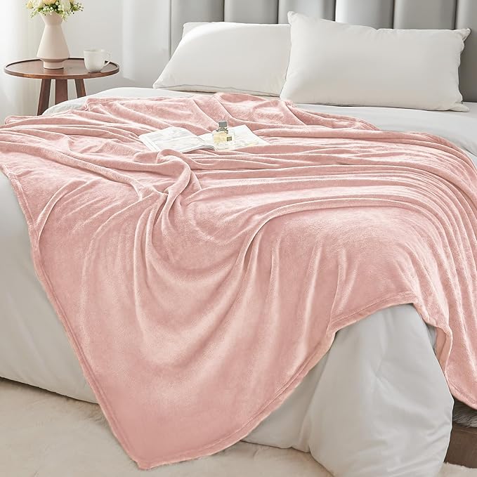 BEDELITE Fleece Blanket Pink Morn Throw Blankets - Image 6