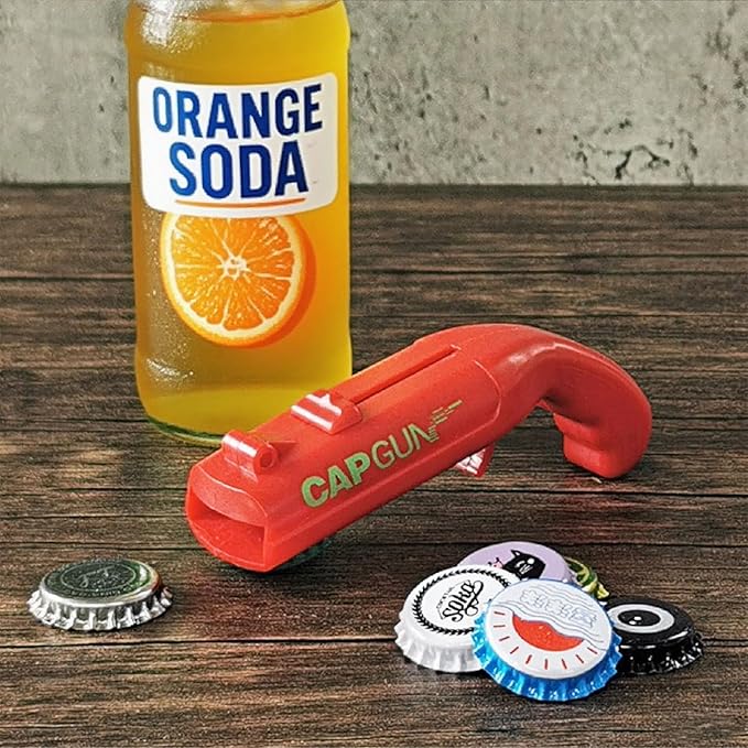 cap gun bottle opener launcher shooter funny shooting gun creative beverage - Image 2