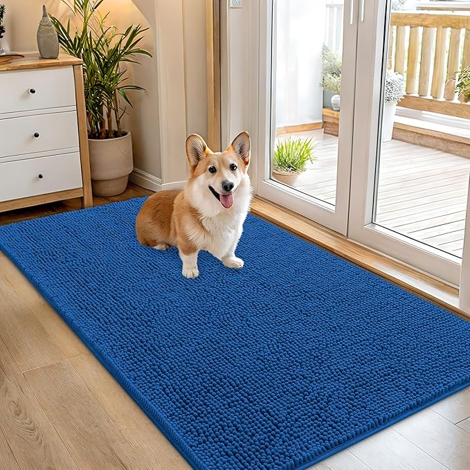 OLANLY Dog Door Mat for Muddy Paws 54x32, Absorbs Moisture and Dirt, Absorbent by OLANLY