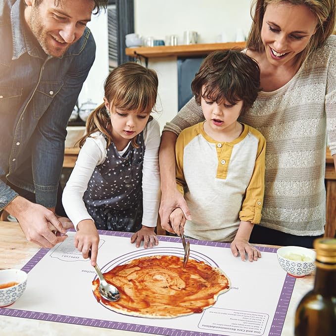 Silicone Pastrty Mat for Dough Rolling, Extra Thick Silicone Baking Mat - Image 7