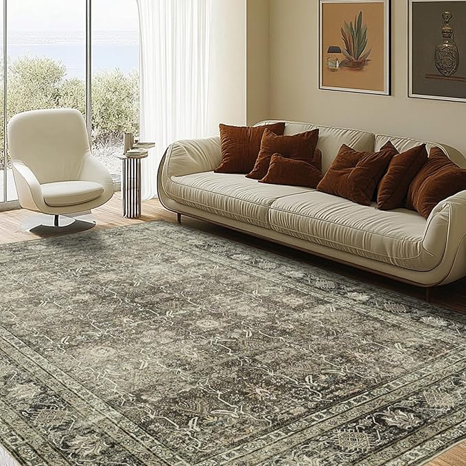 Washable Rugs 8x10 Area Rugs for Living Room by Lbris