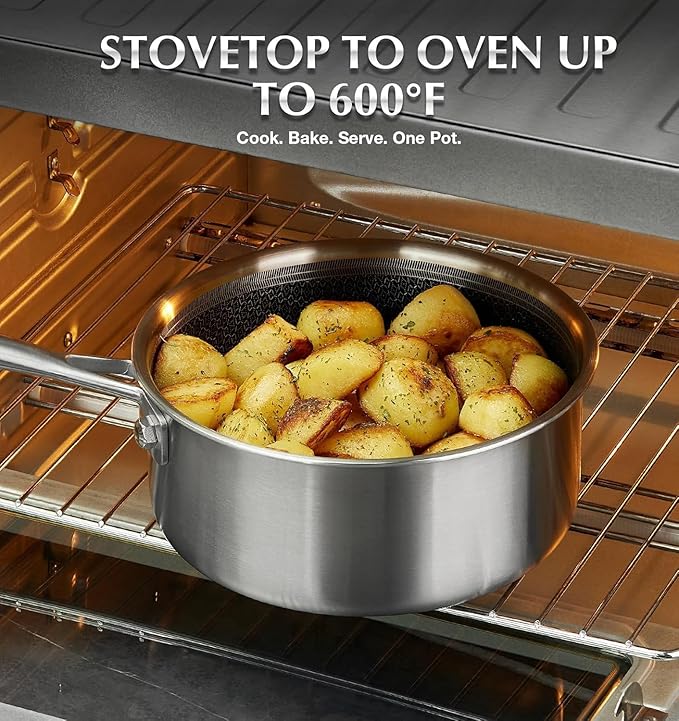 KOCH SYSTEME CS Hybrid Nonstick Stainless Steel Saucepan Set