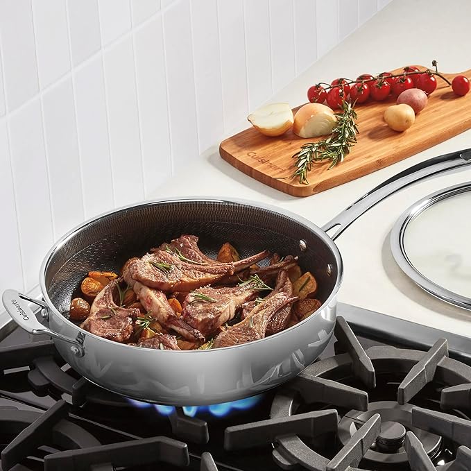 Cuisinart FusionPlus Hybrid Stainless Steel Cookware, 5-Quart Sauté Pan - Image 2