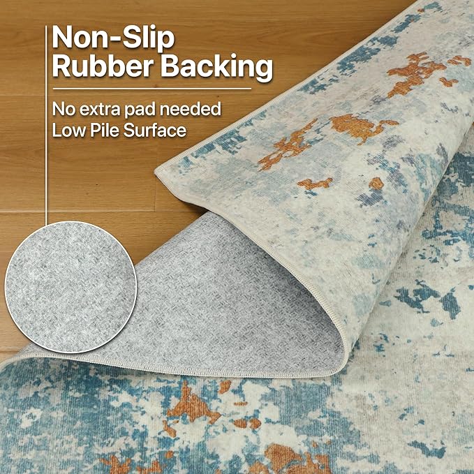BEIMO Area Rugs 6x9 for Living Room Bedroom, Modern Abstract Machine Washable - Image 8