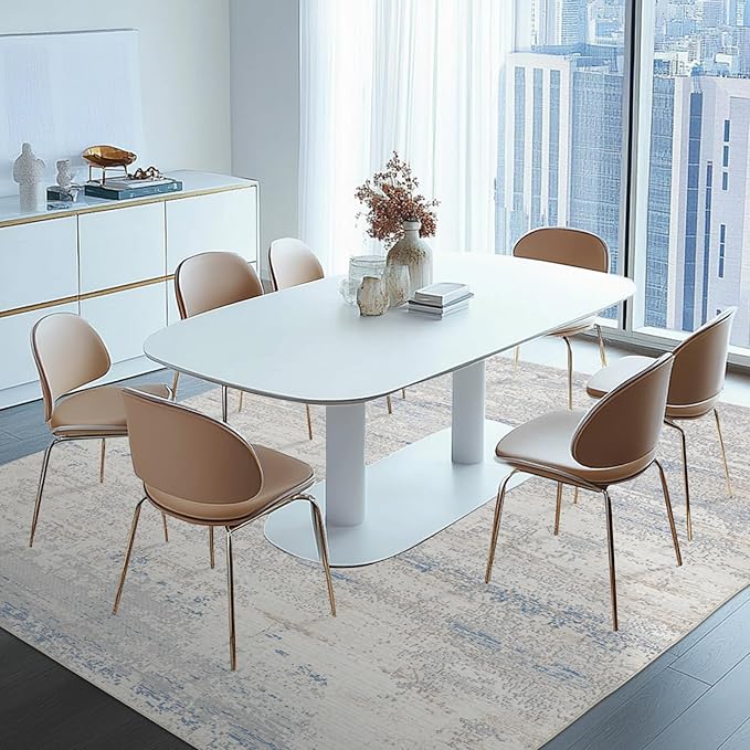 Washable Rug 6x9 Area Rugs for Living Room- Modern Abstract Rugs for Bedroom - Image 7