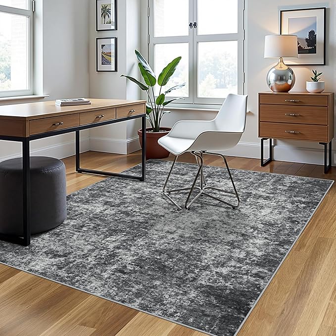 4x6 Area Rugs for Living Room Rug Washable: Abstract Rug for Dining Room - Image 3