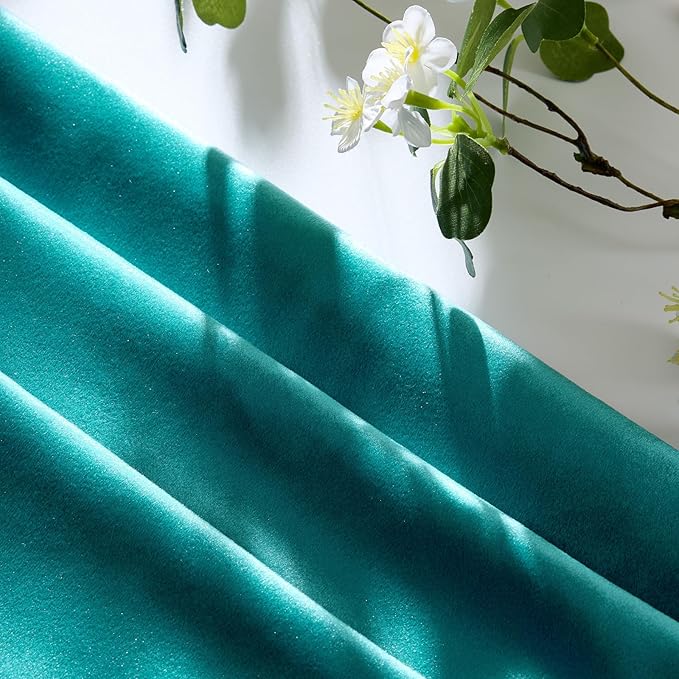 GIGIZAZA Décor Throw Couch Pillow Covers Set of 2, Sofa Cushion Teal Peacock - Image 4