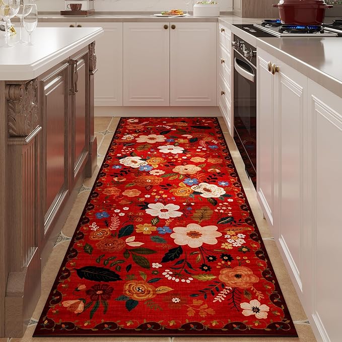 Rugcomf Runner Rug for Hallways Kitchen Rug Non Slip 2'x 6' Washable Runner Rugs by Rugcomf