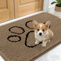 OLANLY Dog Door Mat for Muddy Paws 24x16, Paw Print Design, Absorbs Moisture by OLANLY