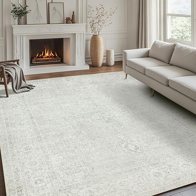Washable Rugs 6x9 Area Rugs for Living Room, Large Carpets, Ultra Soft Faux by Srugn