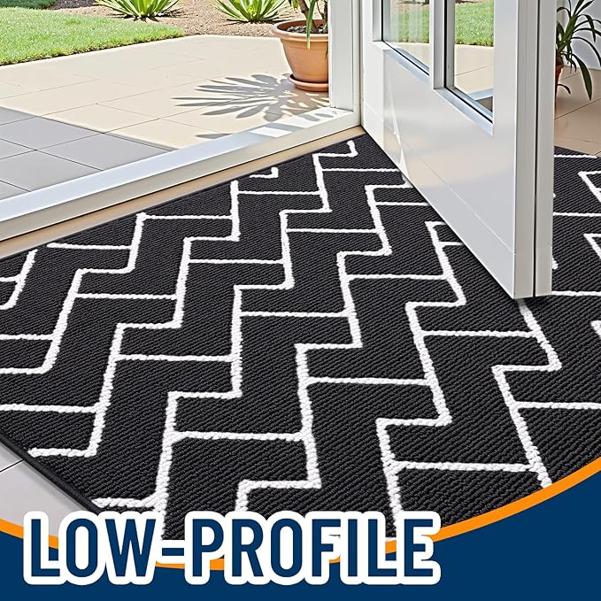 OLANLY Front Door Mat, Non-Slip Rubber Backing, Dirt Resistant and Absorbent - Image 3