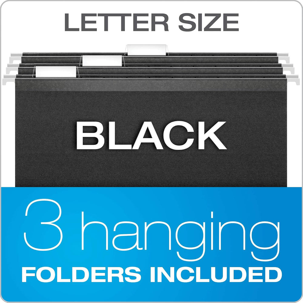 Pendaflex Portable File Box with File Rails, Simple Document Storage, File Bi...