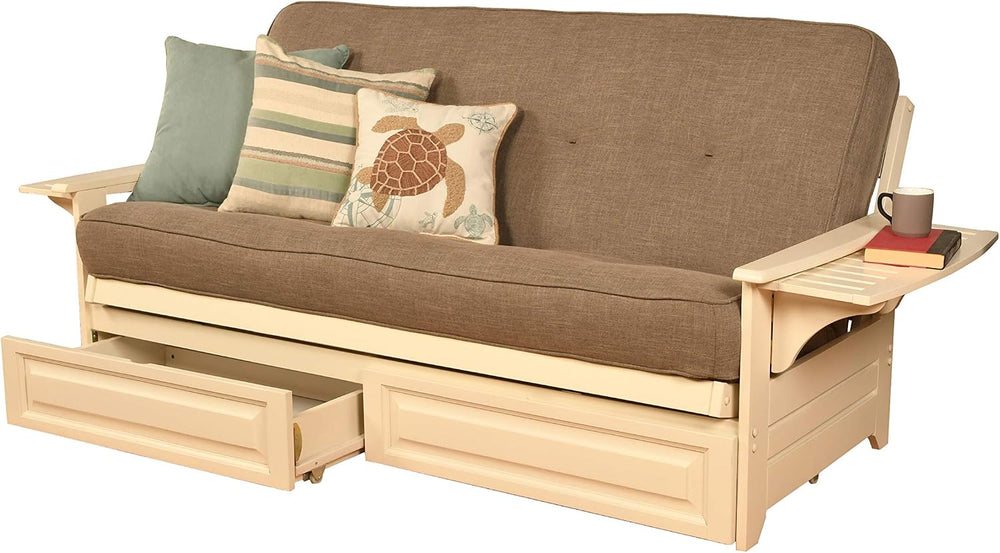Kodiak Furniture Futon Set, Linen Stone