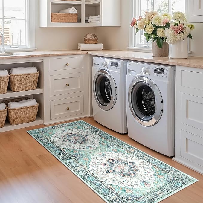 RELEANY Area Rugs 2'x5' Runner Rug Non Slip Washable - Image 3